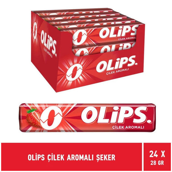 Olips Strawberry Flavored Candy 28 Gr - 24 Pieces