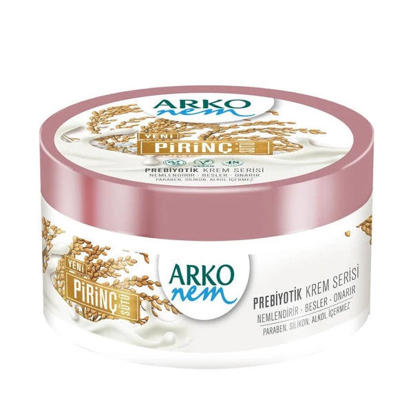 Arko Nem Prebiotic Cream Series Rice Milk 250 Ml Hand And Body Cream