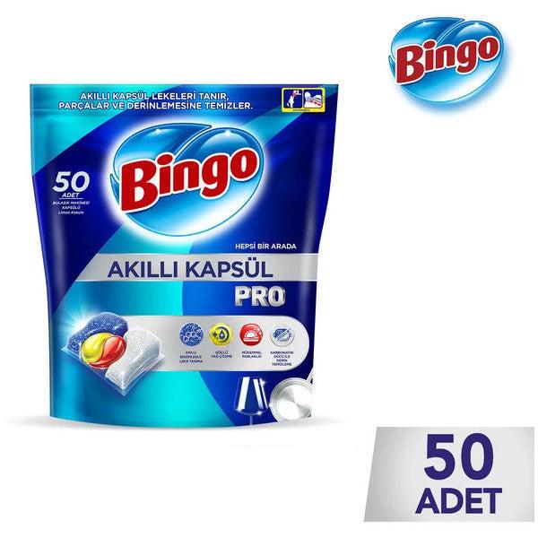 Bingo Smart Capsule Pro Dishwasher Detergent Tablets 50 Pcs