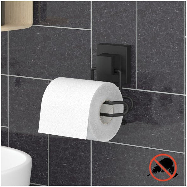 Easyfix Adhesive Toilet Paper Holder Matte Black Ef271