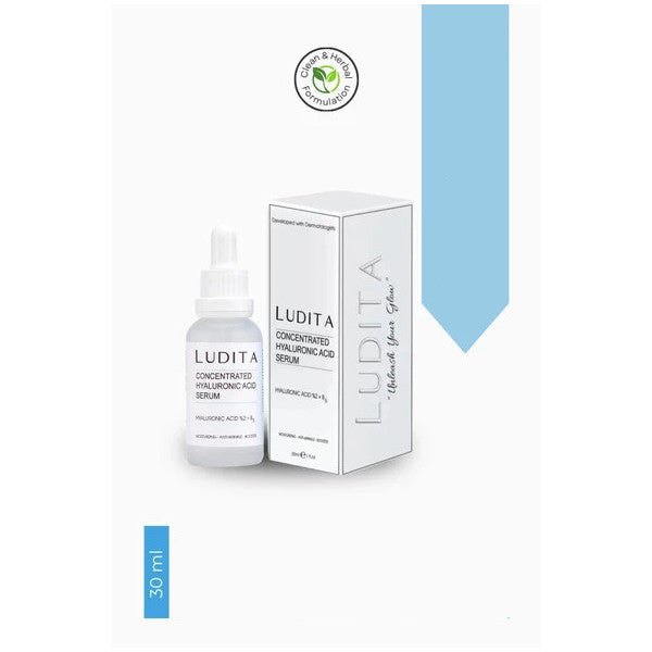 Ludita Hyaluronic Acid Concentrate Serum (Hyaluronic Acid + B5) 30Ml