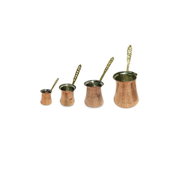 Set Of 4 Copper Coffee Pots