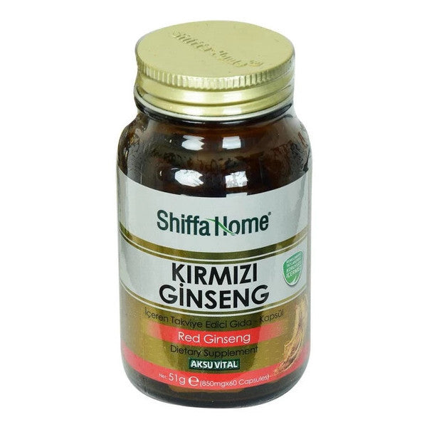 Shiffa Home Red Ginseng Dietary Supplement 850 Mg X 60 Capsules