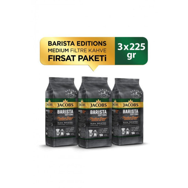 Jacobs Barista Editions Medium Filter Coffee Opportunity Package 225 Gr X 3 Pieces