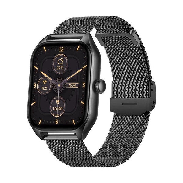 Smart Watch Classic Black 42Mm - Multi-Function Square Design