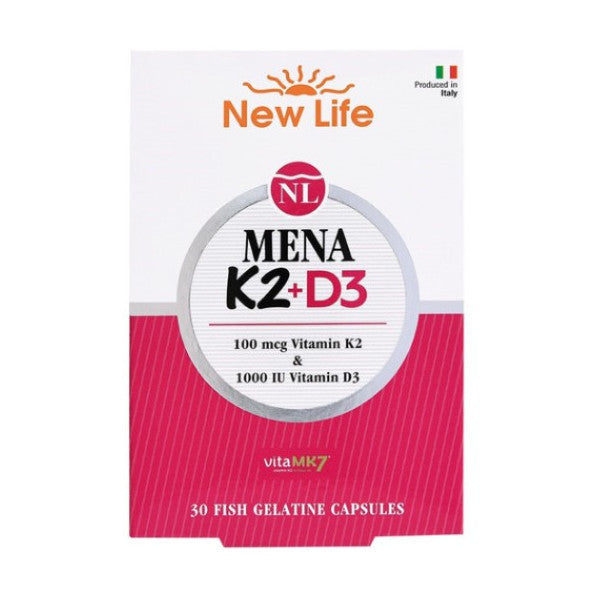 New Life Mena K2+D3 30 Capsules