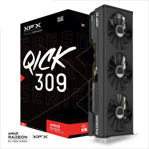 XFX Speedster Hızlı 309 AMD Radeon RX 7600 XT Siyah RX-76TQAKKBP 16GB GDDR6 128BIT EKRAN KARTI