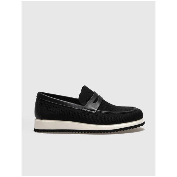 Knitted Black Men's Casual Shoes