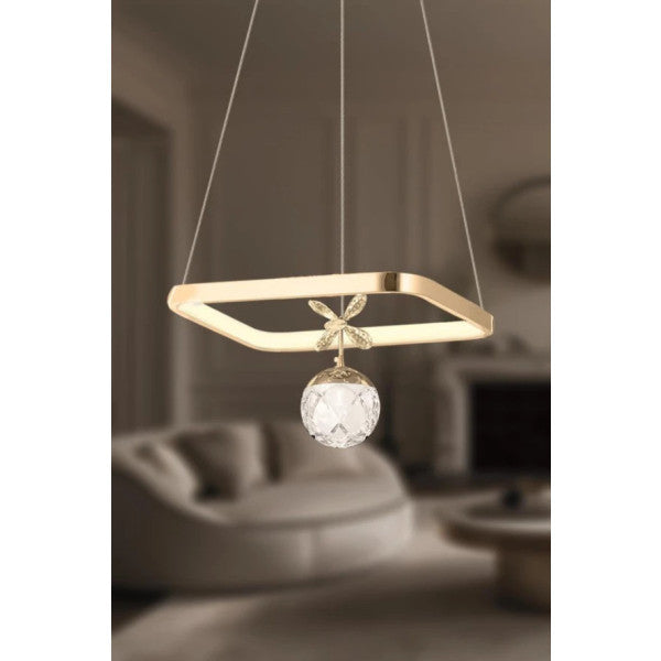 Eray Lighting 2502-1 Gold Led Chandelier