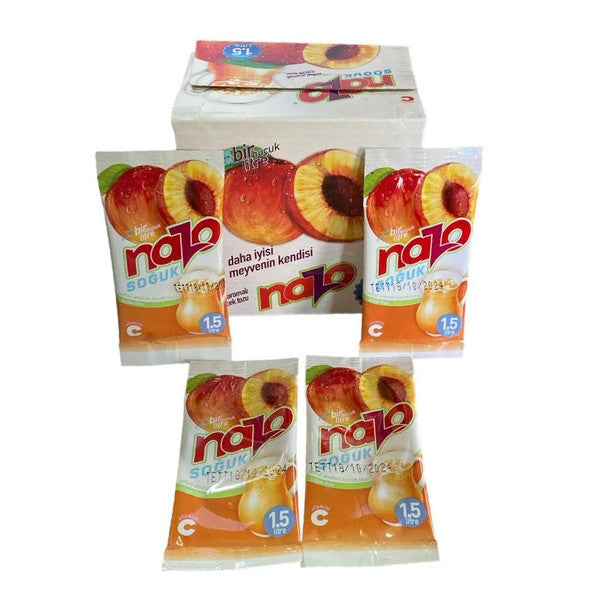 Nazo Peach Flavored Drink Powder 9Gr 24 Pieces