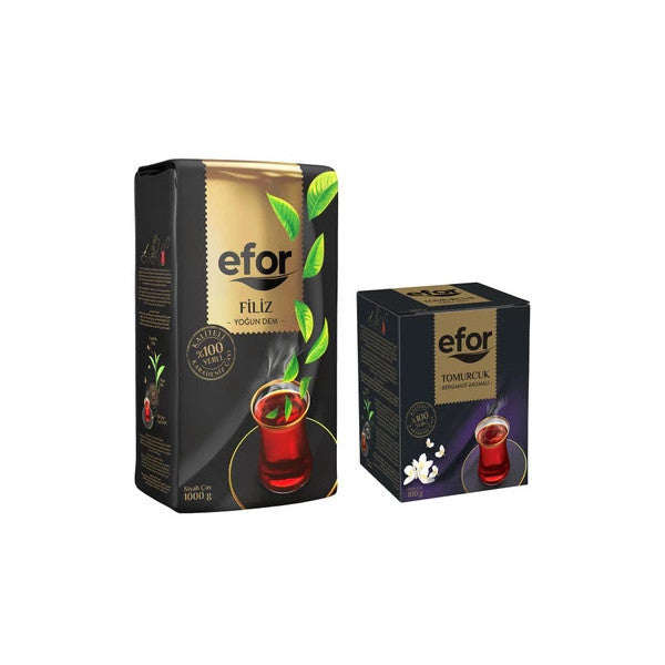 Efor Tea Efor Filiz Black Loose Tea 1.000 Gr + Bud Bergamot Flavored 100 Gr