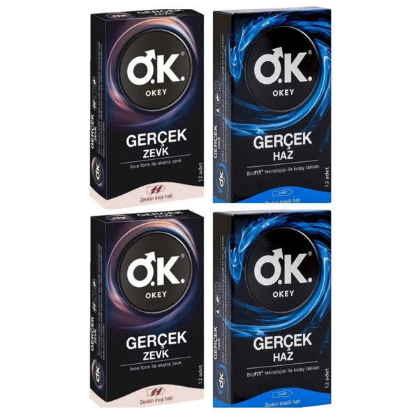 Okey Real Pleasure 24 Piece + Real Pleasure 24 Piece Condom