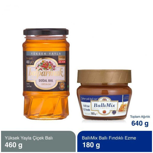 Balparmak Special Breakfast Package (Yüksek Yayla Flower Honey 460 G And Ballımix Hazelnut 180 G)