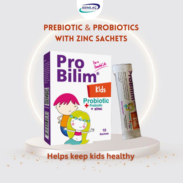 Probilim Kids Probiotic - Prebiotic Sachet (Sinbiotic + Zinc)