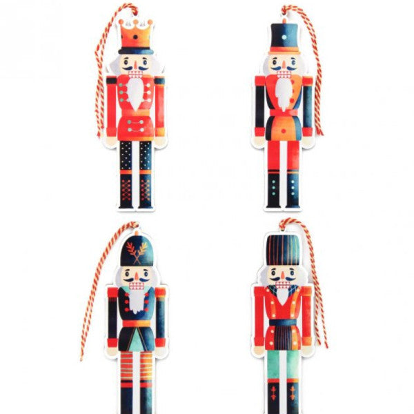 4 Pieces 15 Cm Wooden Tin Soldier Christmas Tree Ornament Mod.4