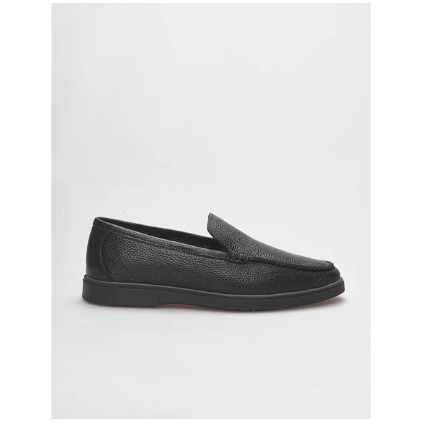 Genuine Leather Black Men's Loafer