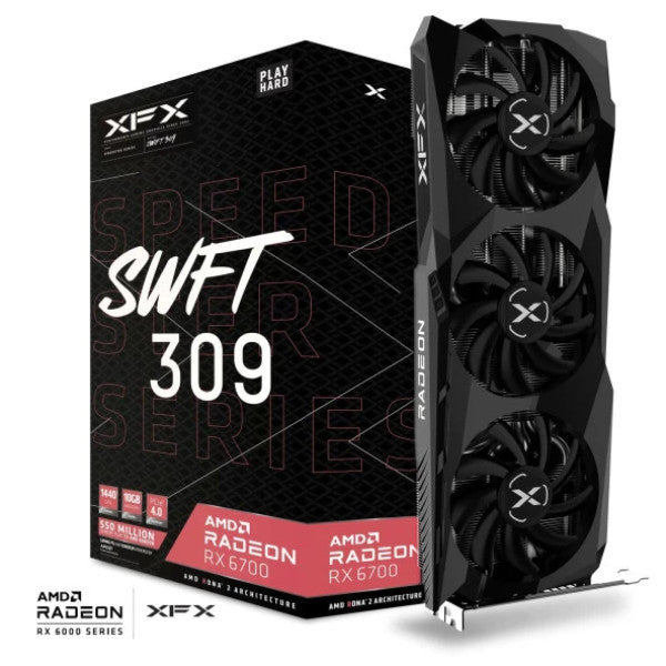 XFX Speedster Swft 309 RX 6700 Core RX-67Xlkwfdv 160 BITGDDR6 10 GB Graphics Card