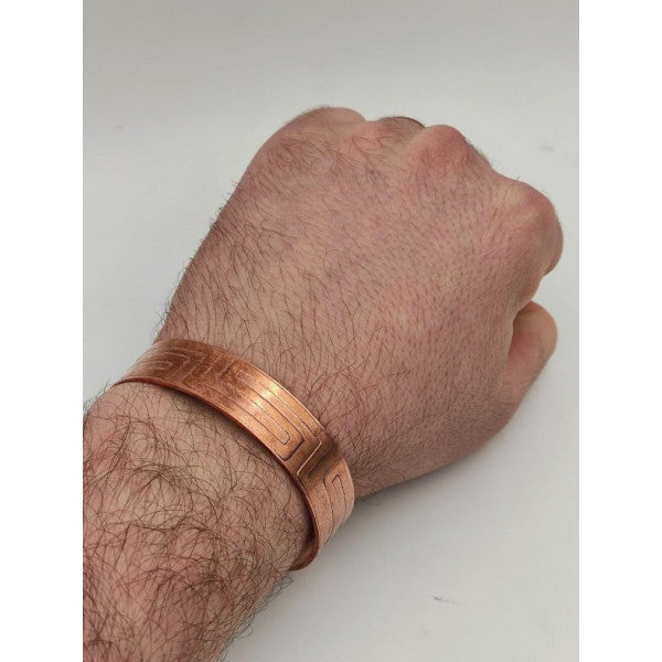 Adjustable Copper Bracelet 17 Cm Thickness 1.5 Cm Wear For Health