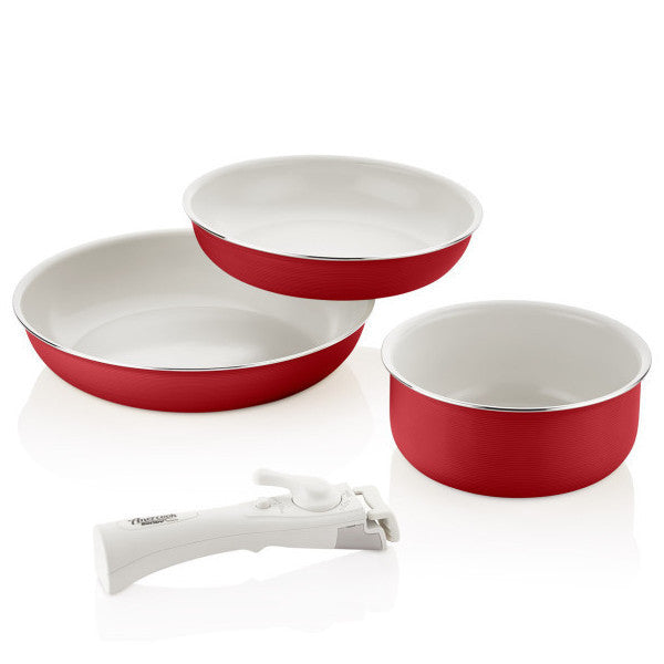 Bondy Amercook 4 Piece Cooking Set Red