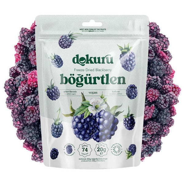 Freeze Dried Blackberry Fruit Chips 20Gr