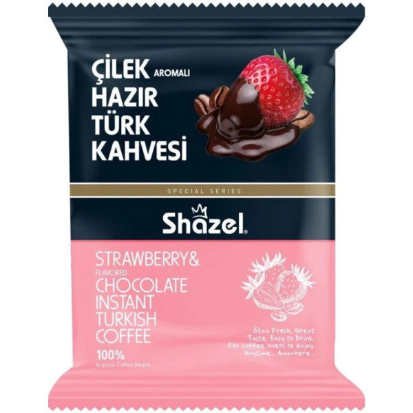 Shazel Special Strawberry Instant Turkish Coffee 100 Gr