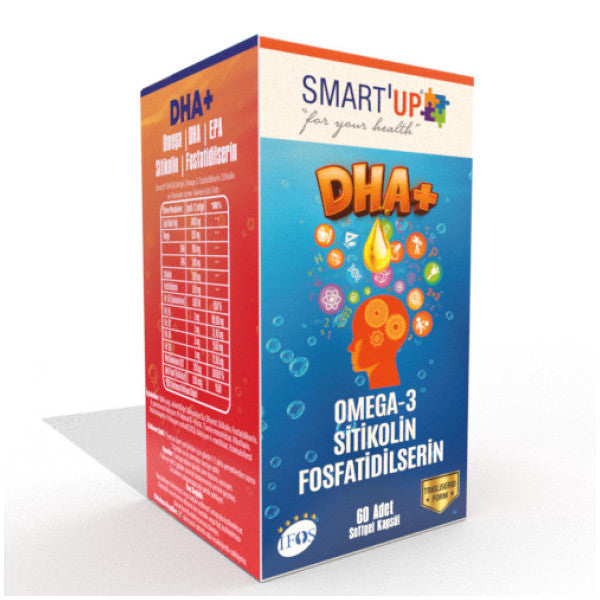 Smart Up Fish Oil B12 Containing Citicoline Dha Omega 3 And Phosphatidylserine (60 Capsules)