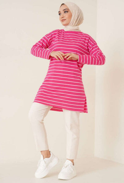 Striped Tunic Pink