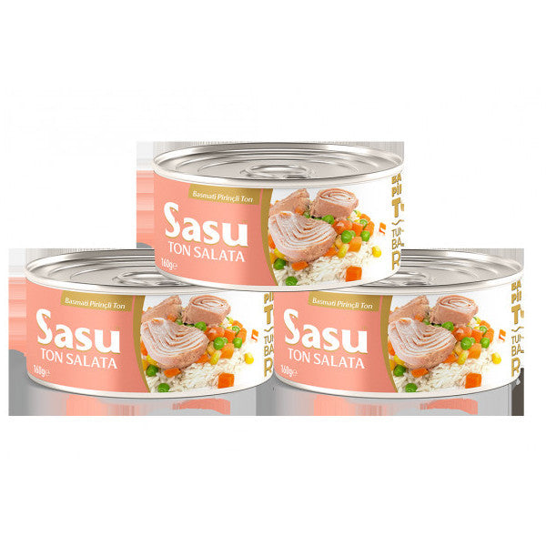 Sasu Basmati Rice Tuna Salad 3X160 Gr Large Pieces