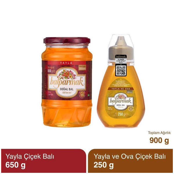 Balparmak 2-Piece Opportunity Pack 900 G (650 G Plateau Honey And 250 G Çıtkapak Plateau And Plain Honey)