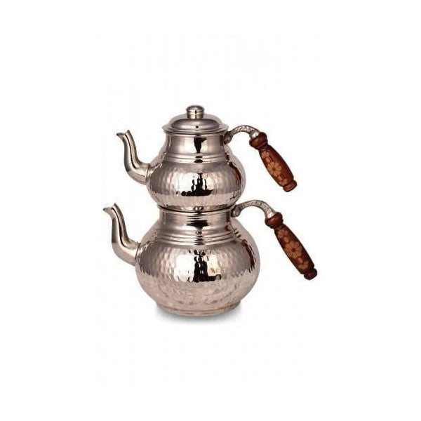 Turna Copper Classic Teapot No. 2 Thick Hand Forged Nickel Turna1951-2