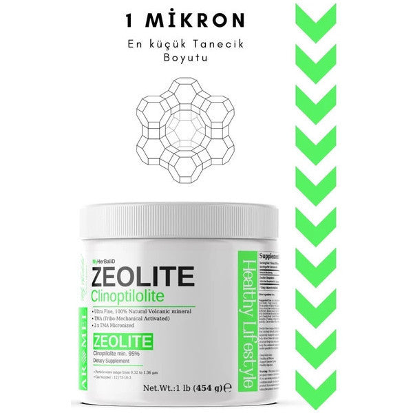 Aromel,zeolite Tozu | 454 Gr | Ultra Fine | Micronized Active Zeolite, Clinoptilolite