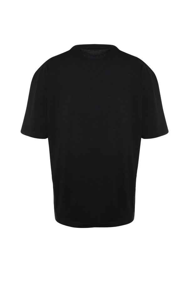 TRENDYOL MAN Men's Relaxed Crew Neck Short Sleeve Printed T-Shirt TMNSS23TS00095