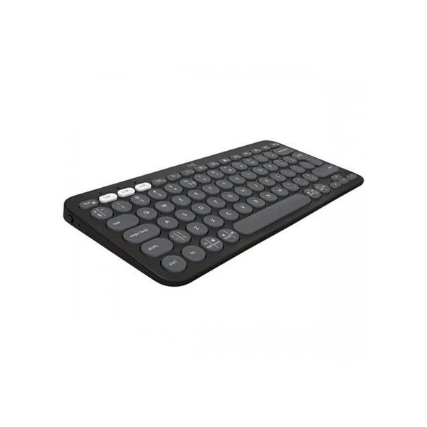 Logıtech K380S, Pebble Keys 2, Black, 920-011859, Bluetooth, Turkish, Q, Multimedia, Mini Keyboard