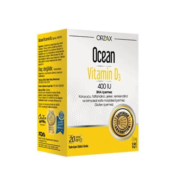 Ocean Vitamin D3 400 Iu Spray 20Ml