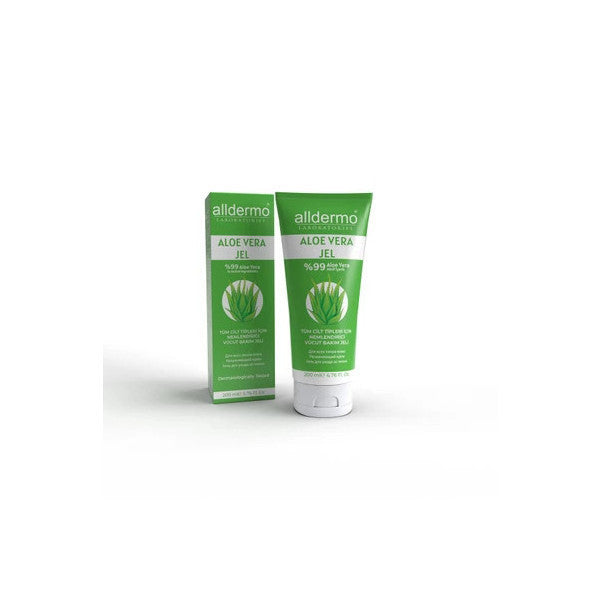 Alldermo Aloe Vera & Panthenol Gel 200Ml (Moisturizing Body Care Gel)