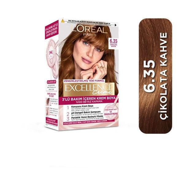 L'oréal Paris Excellence Creme 6.35 Chocolate Brown Hair Dye