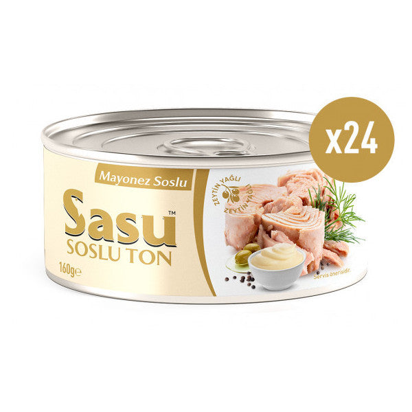 Sasu Mayonnaise Sauce Tuna 1 Box 24X160G Large Piece