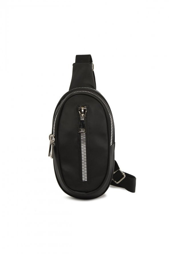 Bagmori Black Zipper Bag