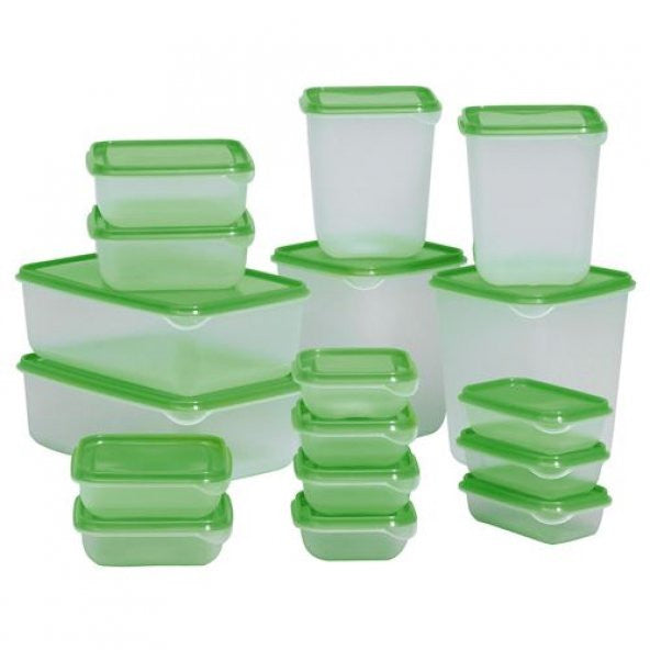 Ikea Pruta 17 Pcs Provisions - Legumes Storage Container Set - Green