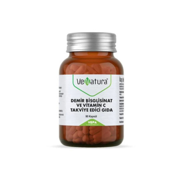 Venatura Iron Bisglycinate Vitamin C 90 Capsules