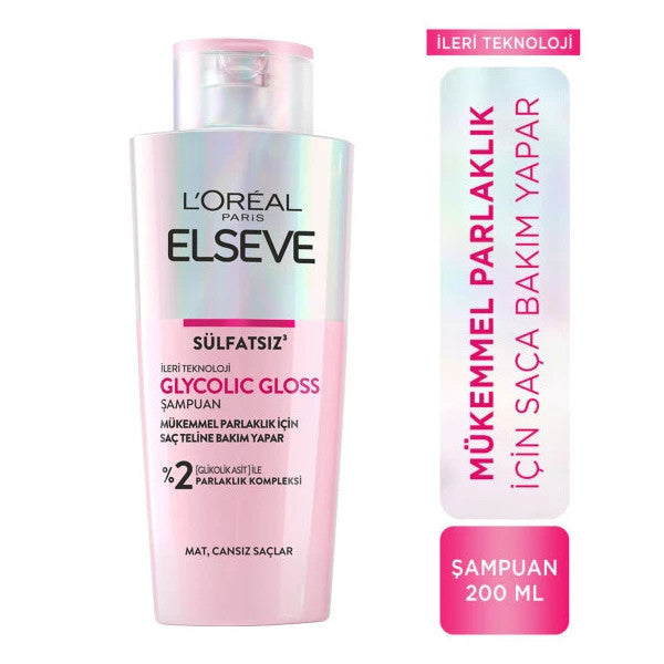 L'oréal Paris Elseve Glycolic Gloss Perfect Shine Care Shampoo 200Ml