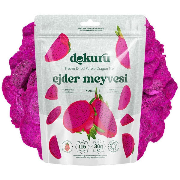 Freeze Dried Purple Dragon Fruit Chips 30Gr