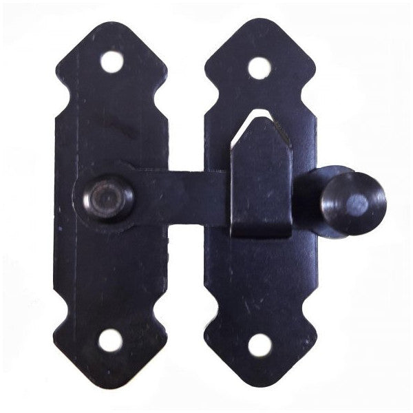 Köseoğlu French Lock Garden Door Latch Black 180 Degree