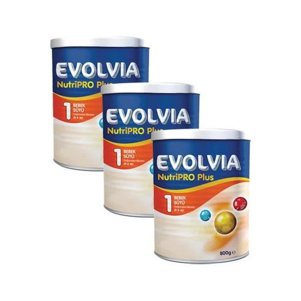 Evolvia Nutripro Plus 1 Baby Food 800 Gr X 3 Pieces