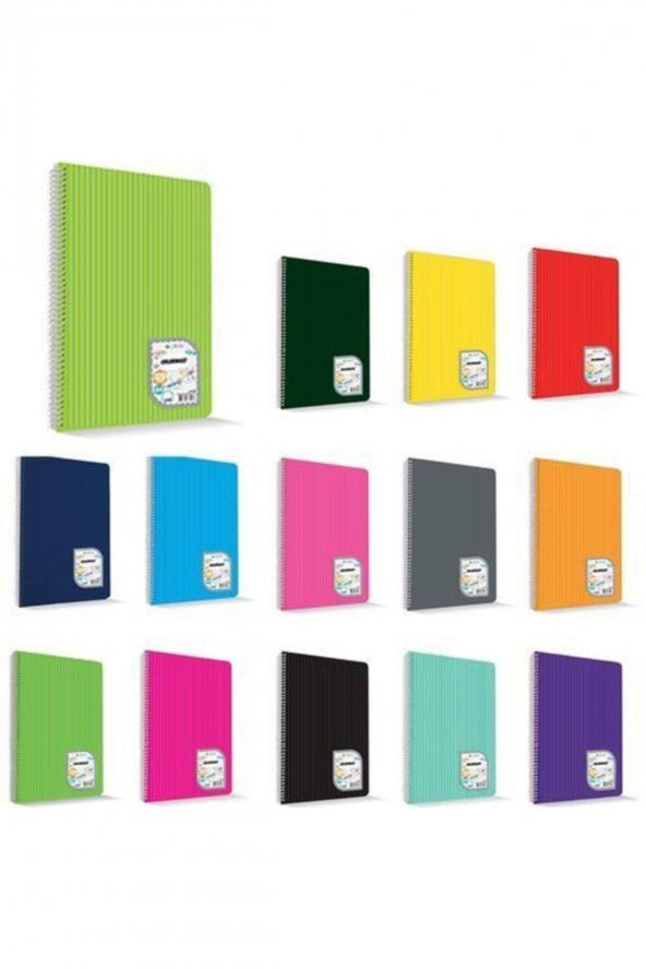 Çınar Colormaxi Spiral Notebook Plastic Cover Squares 60 Yp A4 60/4 73014