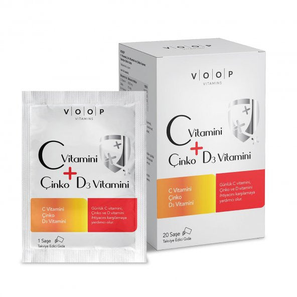 VOOP Vitamin C, Vitamin D3 And Zinc 20 Sachets