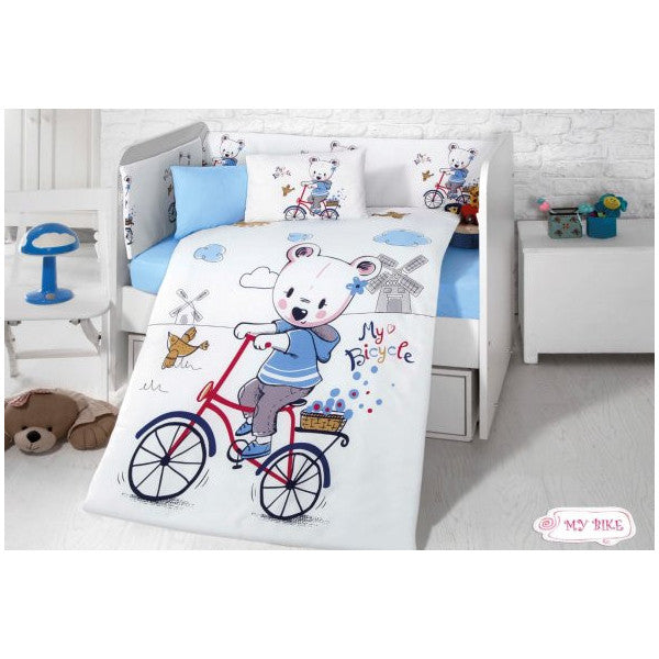 Komfort Home Baby Sleeping Set 8 Pieces Ranforce 100 Cotton /Byke