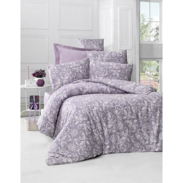 Komfort Home Double Exclusive Deluxe Satin Duvet Cover Set (Vr Lilac)