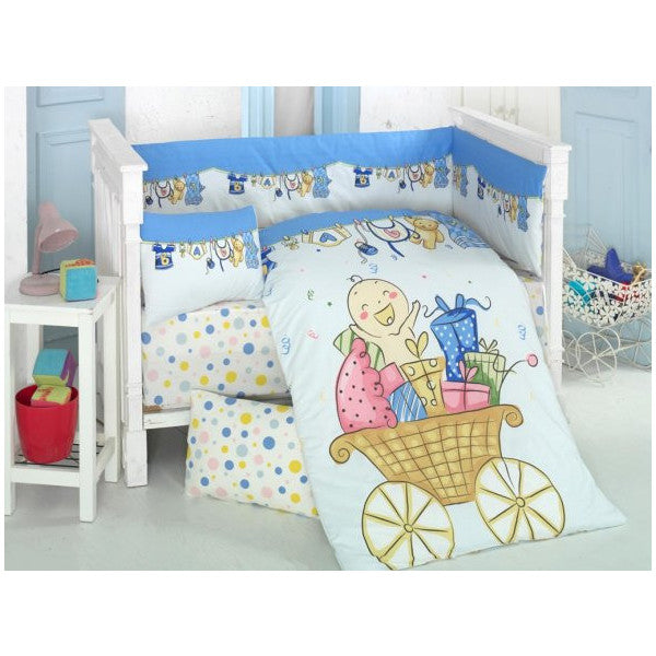 Komfort Home Baby Sleeping Set 8 Pieces Ranforce 100% Cotton /cheerful