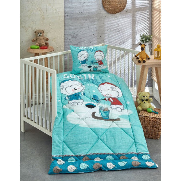 Komfort Home Ranforce Baby Quilt Set 100% Cotton / V18